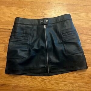 Free people black mini skirt